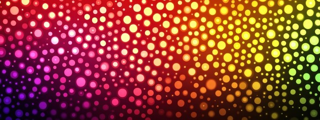 Rainbow circle gradient backdrop; digital art