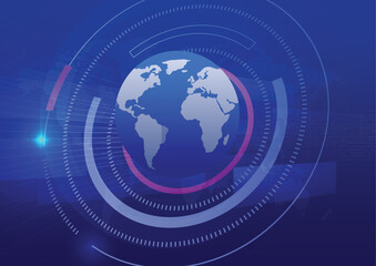 world network, future, space, galaxy, planet, computer, artificial intelligence, connecting people to all corners of the world