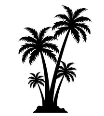 palm trees silhouettes