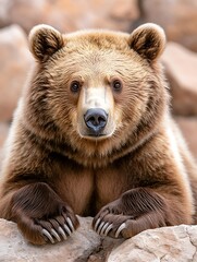 Obraz premium Grizzly Bear Portrait (1)