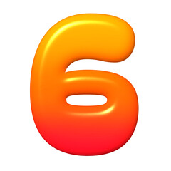 3d number 6
