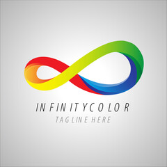 Infinity colorful logo for business