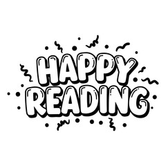 Motivational graphic Happy Reading
