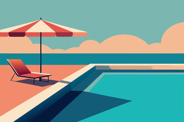 lounge chairs on the beach