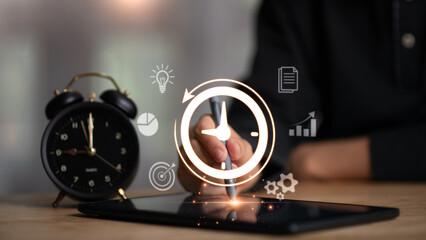 time management concept ,effective business planning ,time management in the organization ,Agreement and solution ,Work time management ,workflow plan ,Calendar Agenda work schedule