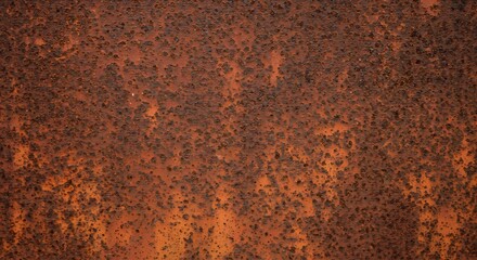 Rustic orange rusted metal texture background. AI Generated