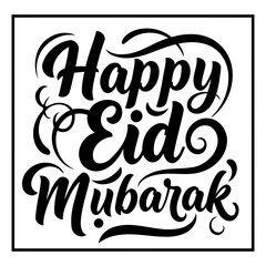 Stylish Eid Mubarak graphic for marketing