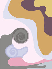 幾何学模様5_黒い猫