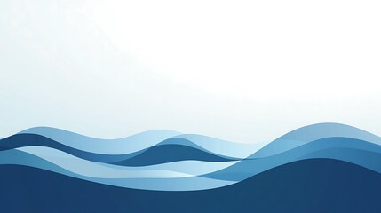Obraz premium Abstract Blue Wave Background.