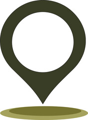 Map location icon, vector design