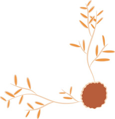 Decorative Leaf Corner Ornament