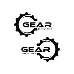 GEAR logo design template vector