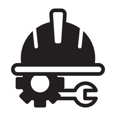 Safety Helment and gear Solid Black