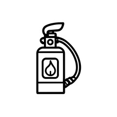 Fire Safety Equipment Extinguisher Icon