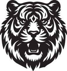 tiger head vector illustration