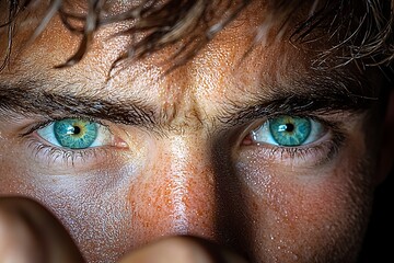 Intense Eyes Close-up Focus