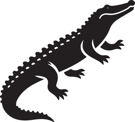 crocodile isolated on white