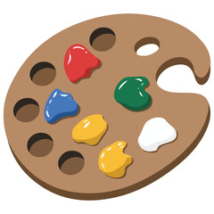 Paint palette for kids