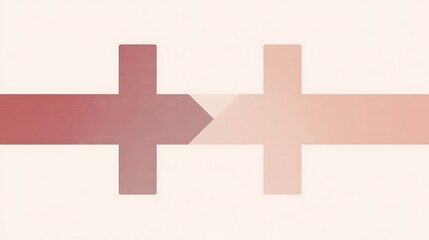 Obraz premium Abstract Cross Transition Design.