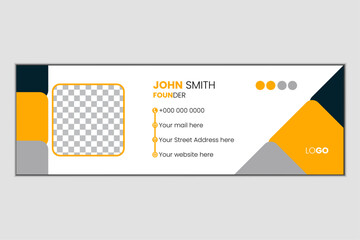Corporate email signature design for agency