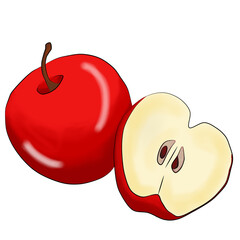 Buah apel merah