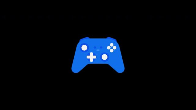 4K Game Controller Animation: Alpha Channel MOV, Gaming Video Footage