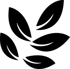 Fototapeta premium leaf icon, fresh, nature outline pictogram cut out elements, nature themes, leaves in flat style for icons and graphic design, natural, eco, bio, and vegan labels. isolated on transparent background