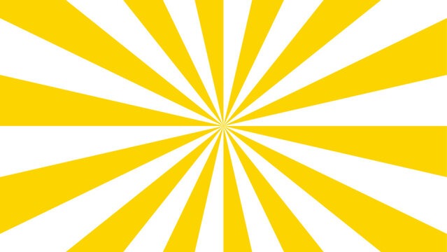 Abstract background with Classic vintage sun rays swirling pattern background. Vintage beam sunburst texture. Burst sunrise sunbeam element spiral striped sunray template. Yellow and white twisted 