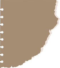 Brown Torn Paper