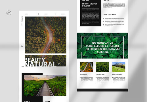 Beauty Natural News Letter Template