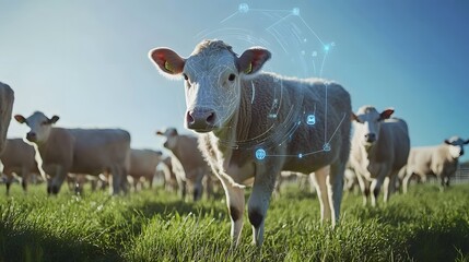 Futuristic livestock monitoring system enhances cattle health and productivity