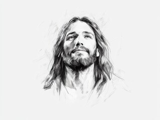 A serene portrait of a spiritual figure reflecting peace and wisdom.