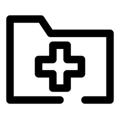 folders dashed line icon