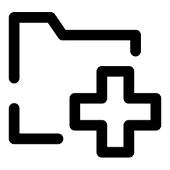 folders dashed line icon