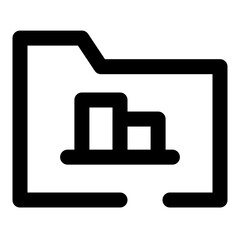 folders dashed line icon