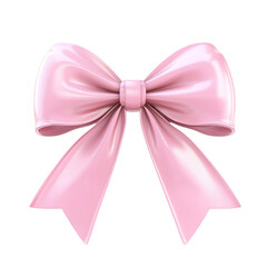 Pink satin ribbon bow elegant gift wrap design
