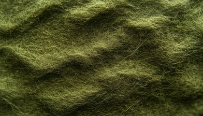 Subtle shades of soft olive green wool texture, a close-up natural textile