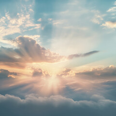 Fototapeta premium sky and clouds with sunset