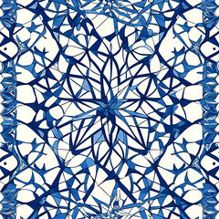 Fototapeta premium Beautiful Seamless Islamic Geometric Mosaic-Inspired Pattern
