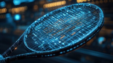 Futuristic Tennis Racket: Digital Technology in Sports