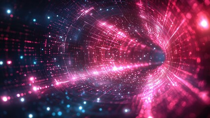 Naklejka premium Abstract Tunnel of Light