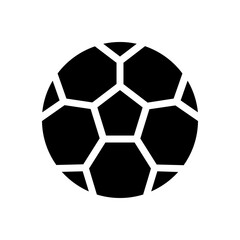 Fototapeta premium Soccer ball or football flat icon for sports apps and websites 