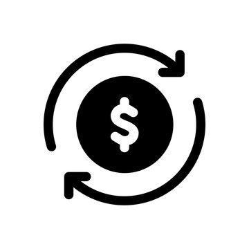 wage cash flow icon vector. color editable 
