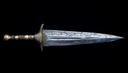 Antique Dagger Isolated.