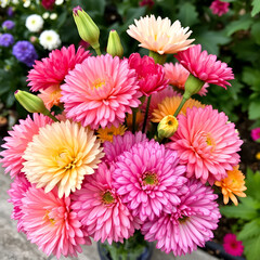 Flowers Carnation garden bouquet