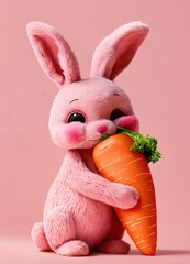 easter bunny with easter egg