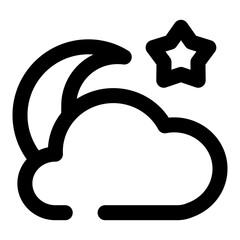 weather dashed line icon