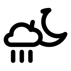weather dashed line icon