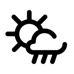 weather dashed line icon