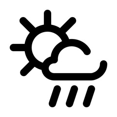 weather dashed line icon